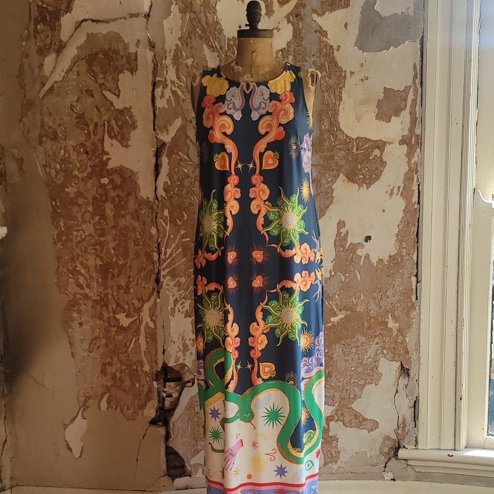 MSK Vibrant Multicolor Maxi Dress